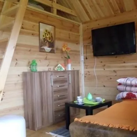 Gemuetliches Holzferienhaus Mit Grill Und Garten Feriehus Rusinowo (Slawno)